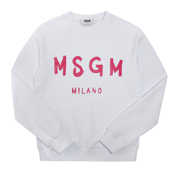 MSGM 여성 티셔츠 맨투맨 로고 3241MDM513 227299 01