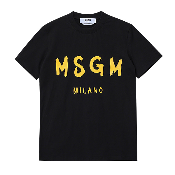 MSGM 여성 티셔츠 반팔 로고 3242MDM510 227298 99