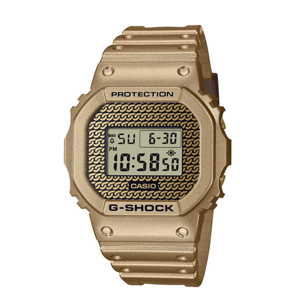 지샥 전자 손목 시계 디지털 스퀘어 골드DWE-5600HG-1