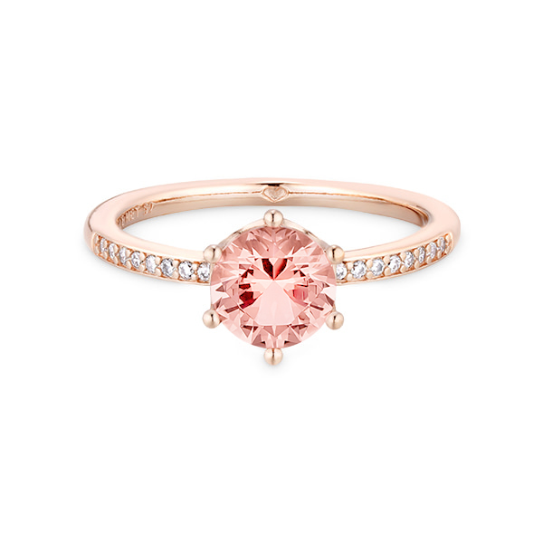 판도라 반지 스파클링 솔리테어 핑크 로즈 188289C01