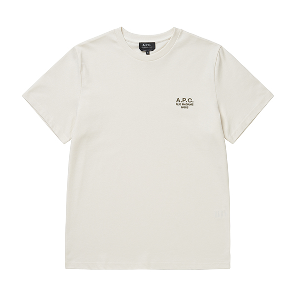아페쎄 APC 반팔 티셔츠 로고 자수 COEZC H26247 AAG
